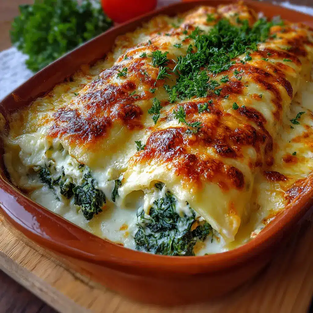 Canelones de Queso y Espinacas