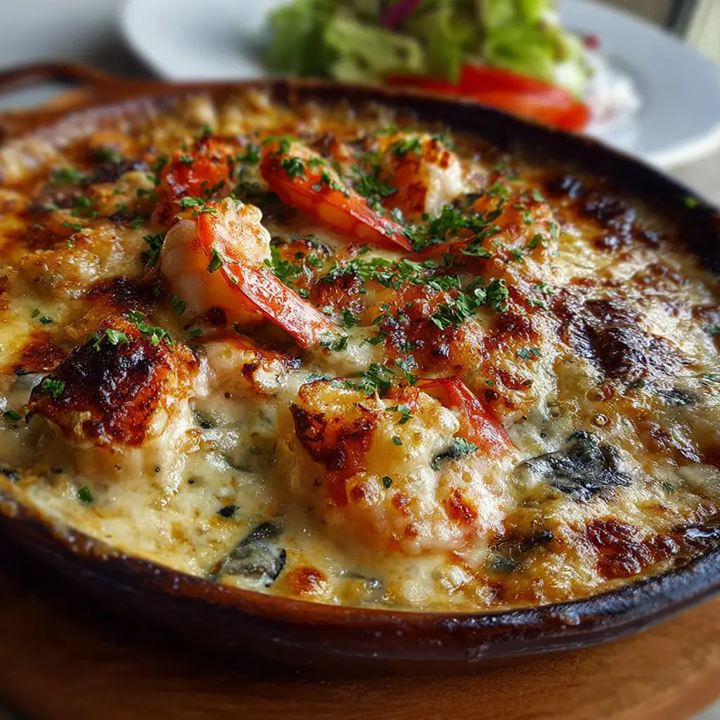 Gratín Cremoso de Mariscos