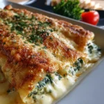 Canelones de Queso y Espinacas