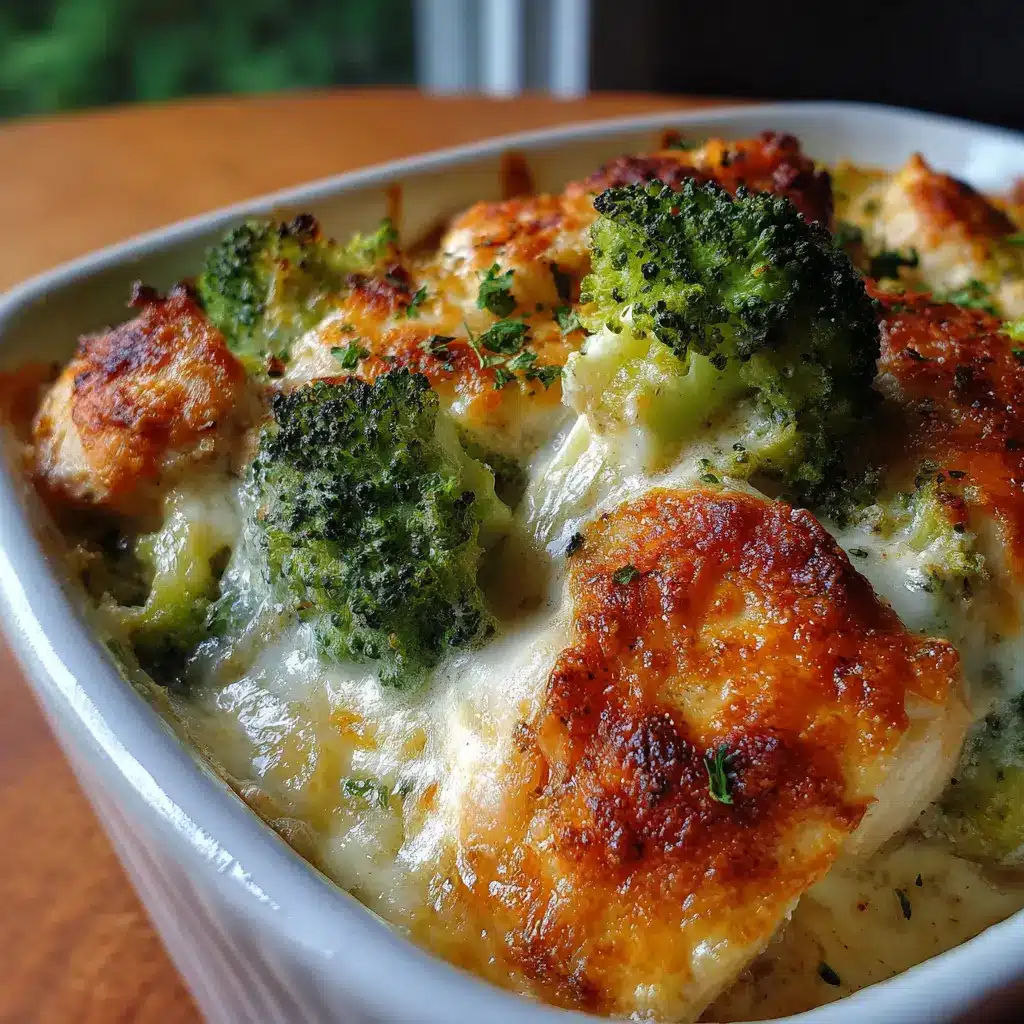 Gratinado cremoso de pollo y brócoli en la Airfryer