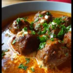 Albóndigas en Salsa Cremosa de Chile Adobado
