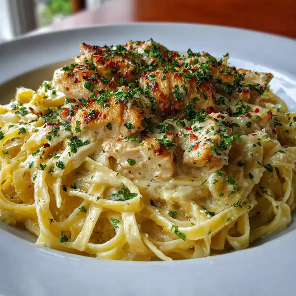 Linguini Alfredo Cremoso de Pollo Cajún con Velveeta