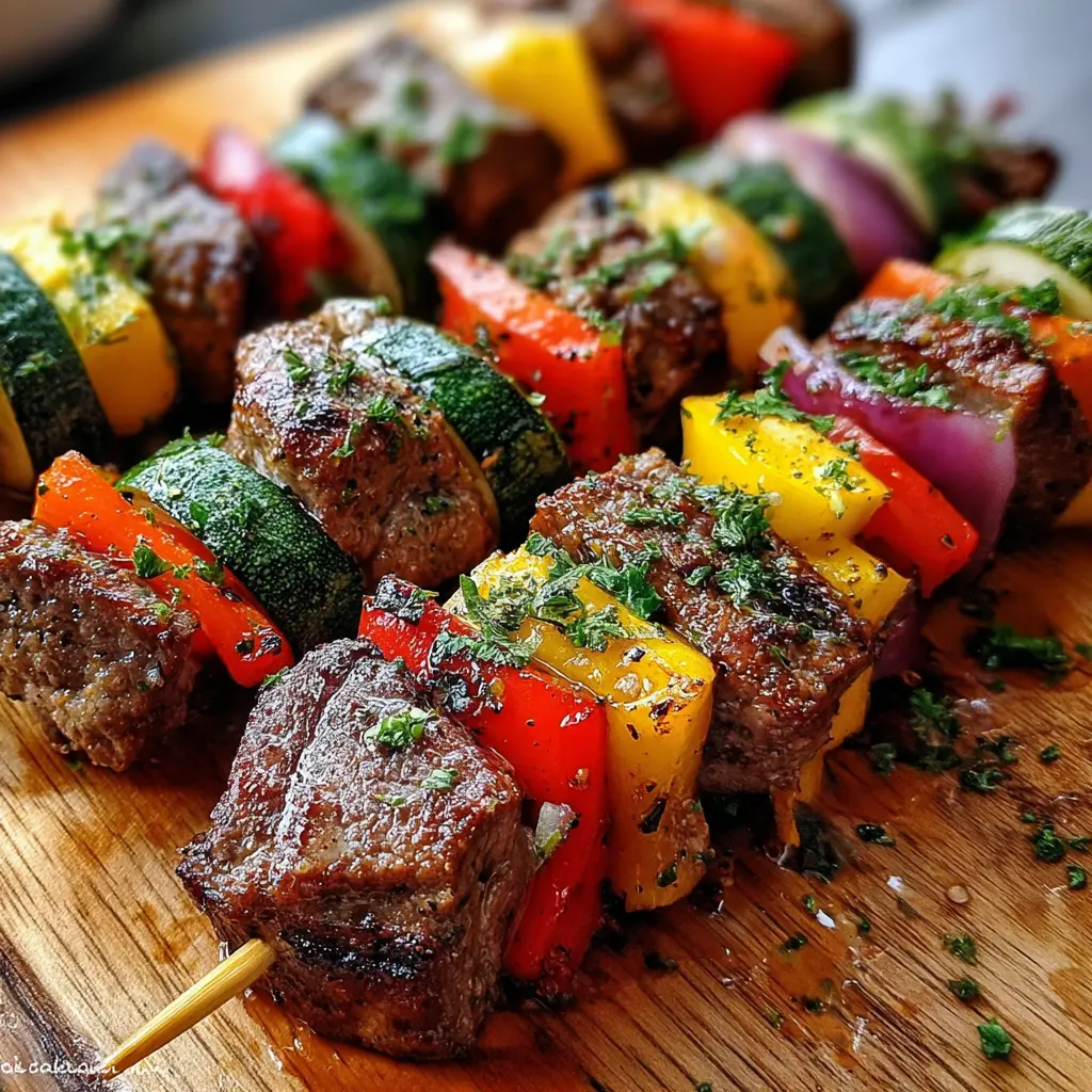 Brochetas de Res a la Parrilla