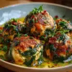 Bolitas de espinaca con pollo