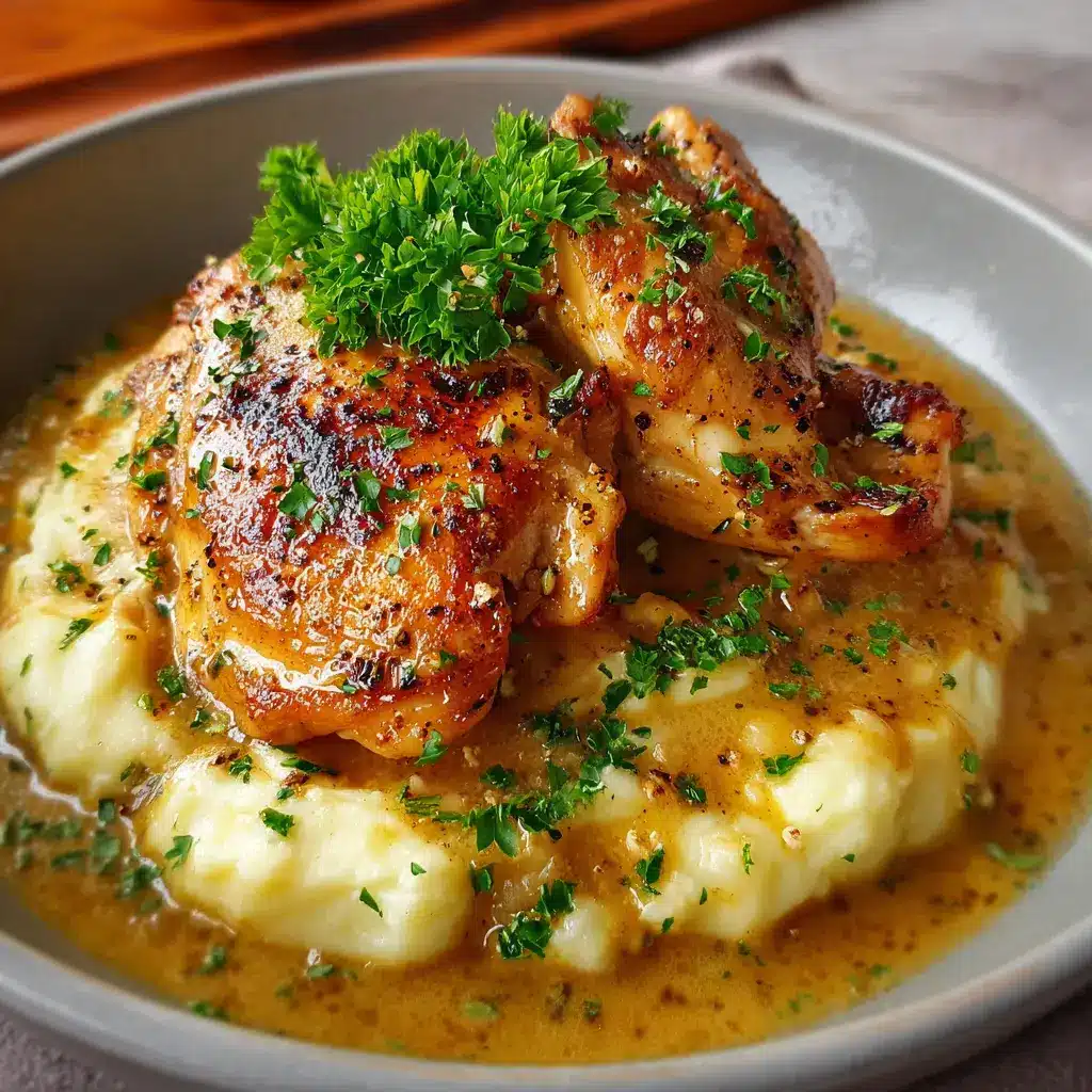 Pechuga de pollo con puré cremoso