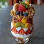 Parfait de Frutas Tropicales y Granola