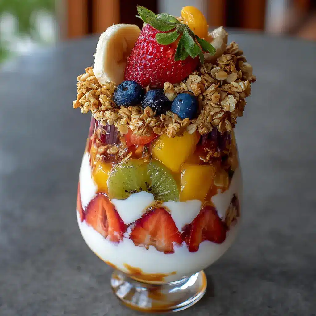 Parfait de Frutas Tropicales y Granola