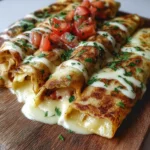 Crepes Rellenos de Mozzarella