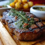 Entrecot a la Parrilla con Salsa Cremosa de Pimienta