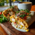 Burrito de Pollo en Salsa Cremosa de Maíz y Zanahoria