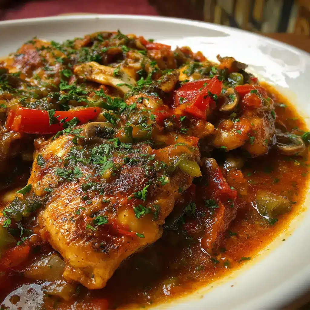 Pollo en Salsa de Verduras