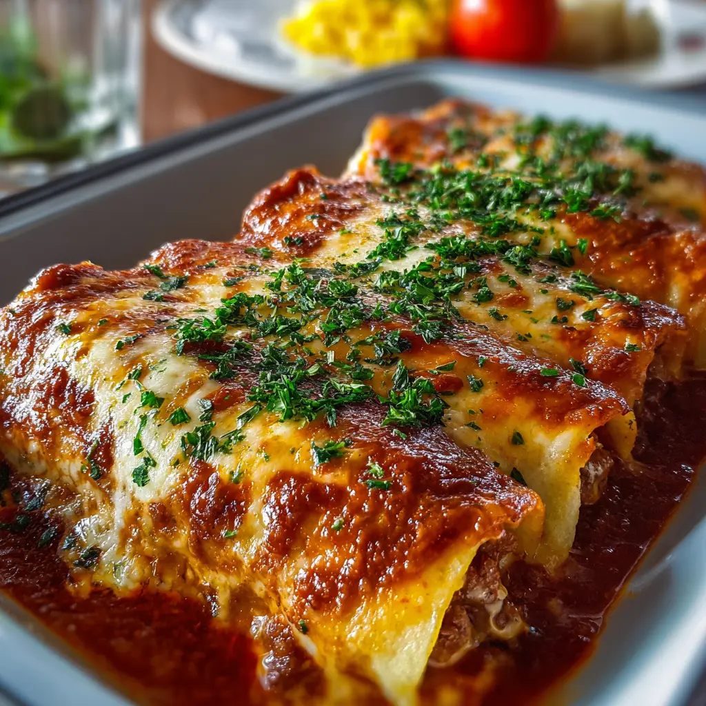 Canelones de Carne