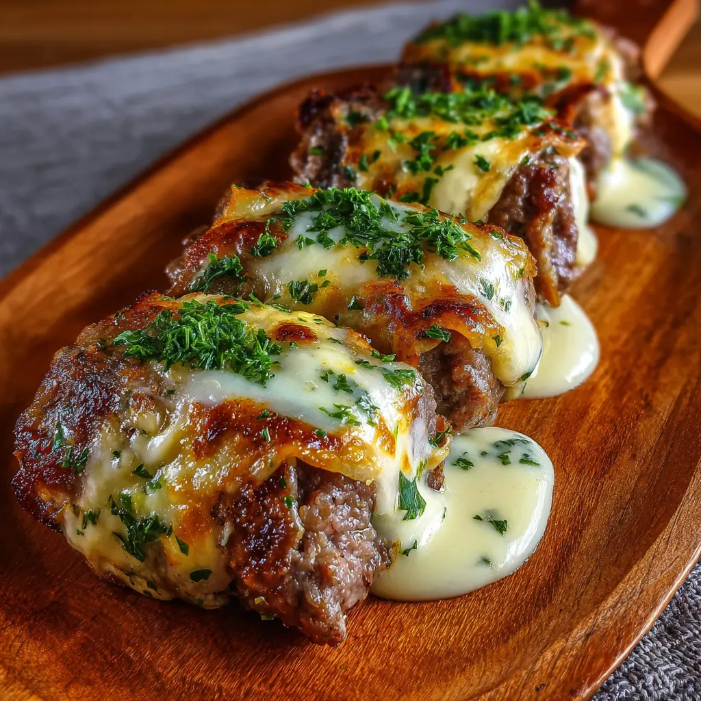 Rollitos de Carne con Queso y Hierbas