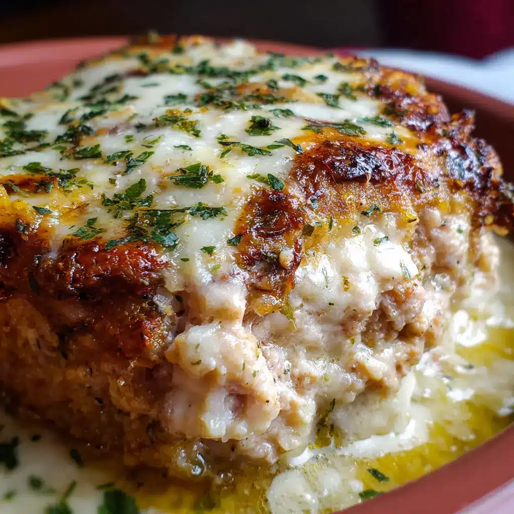 Pastel de Carne de Pollo con Ajo y Parmesano