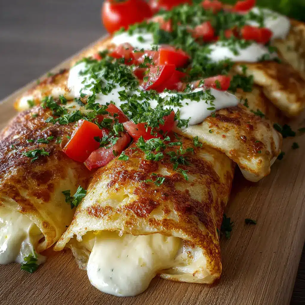 Crepes Rellenos de Mozzarella