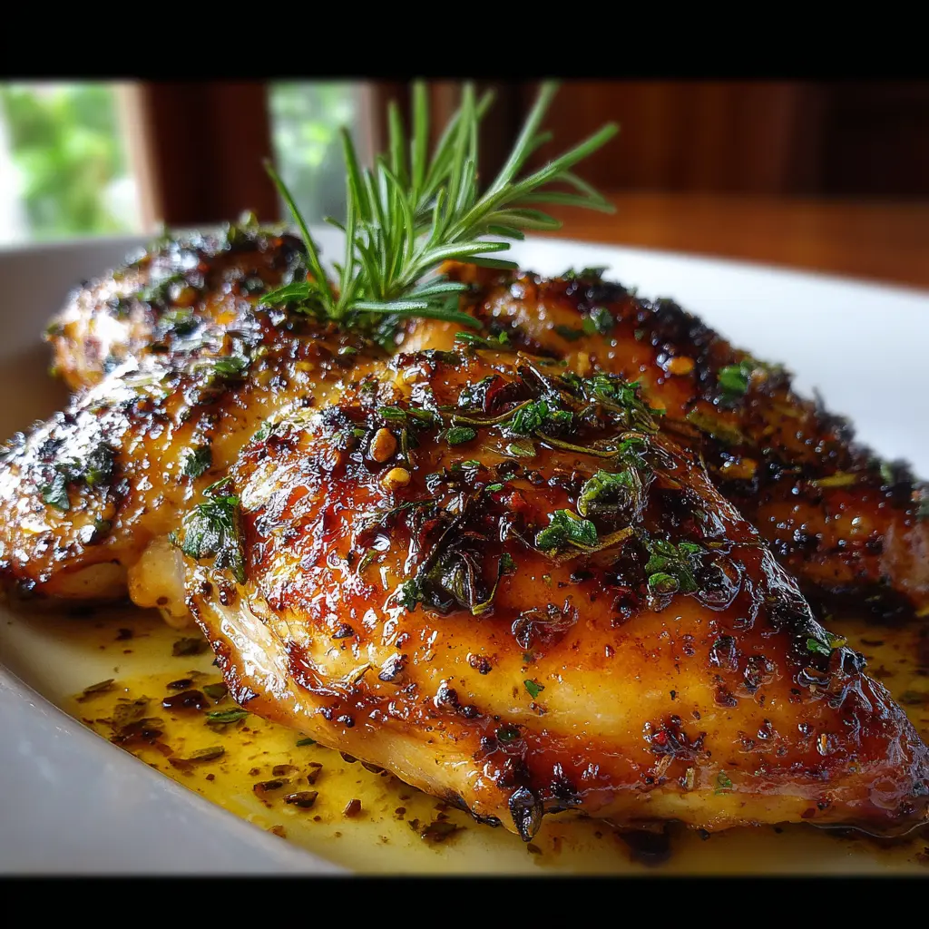 Pollo al Romero y Miel