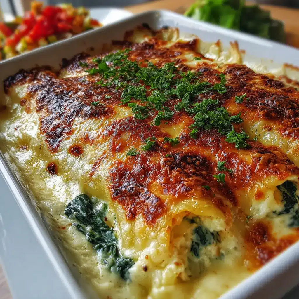 Canelones de Queso y Espinacas