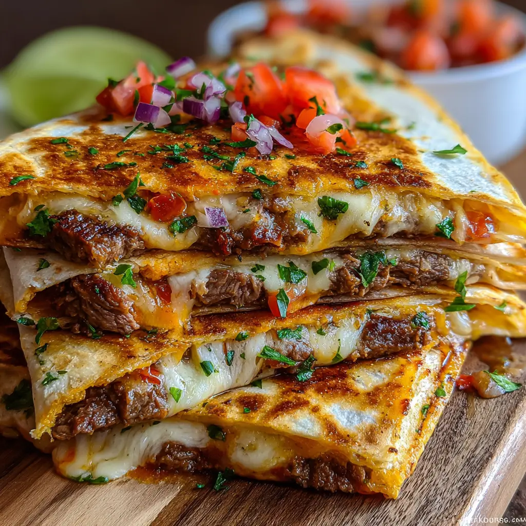 Quesadillas Gourmet de Res y Queso 🧀