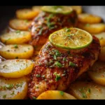 Pechuga al Limón con Papitas Cambray