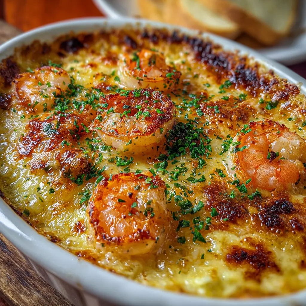 Dip Gratinado de Camarones al Horno