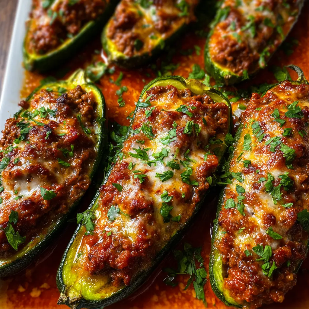 Calabacines Rellenos de Carne