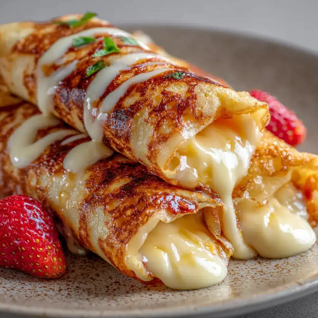 Crepes Rellenos de Queso Dulce o Crema Pastelera