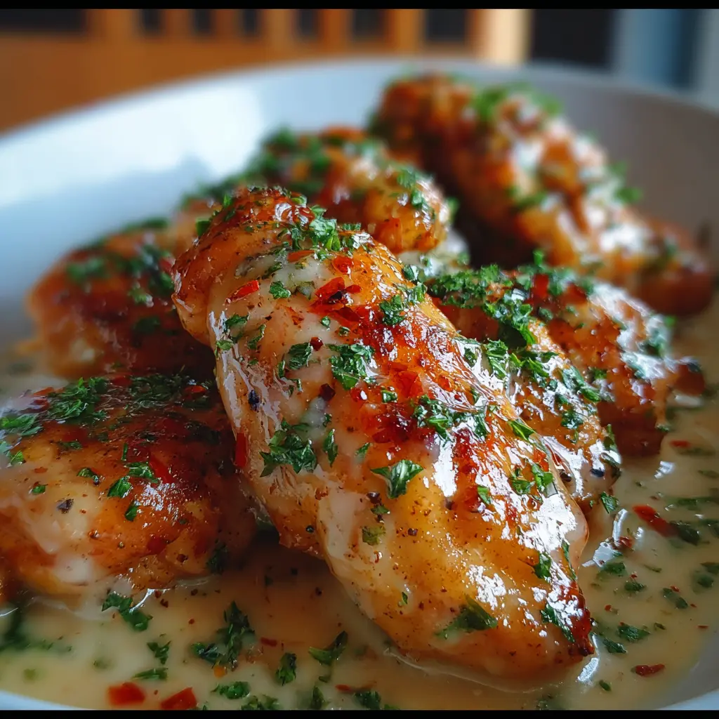 Pechuga en salsa blanca