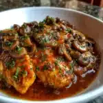 Pollo en Salsa de Champiñones