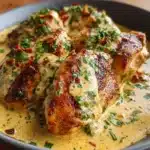 Pollo en crema de chipotle