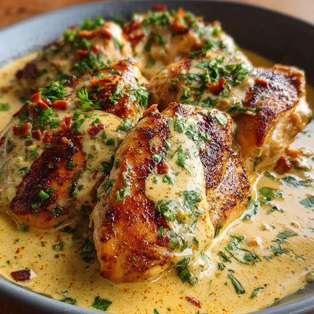 Pollo en crema de chipotle