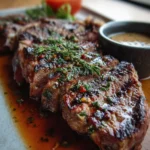 Entrecot a la Parrilla con Salsa Cremosa de Pimienta