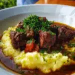 Carne con puré de patatas