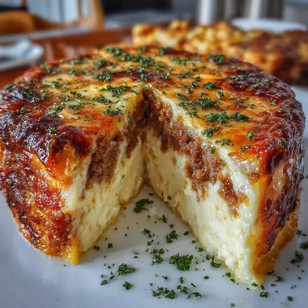 Pastel de Carne a la Parmesana con Queso Derretido