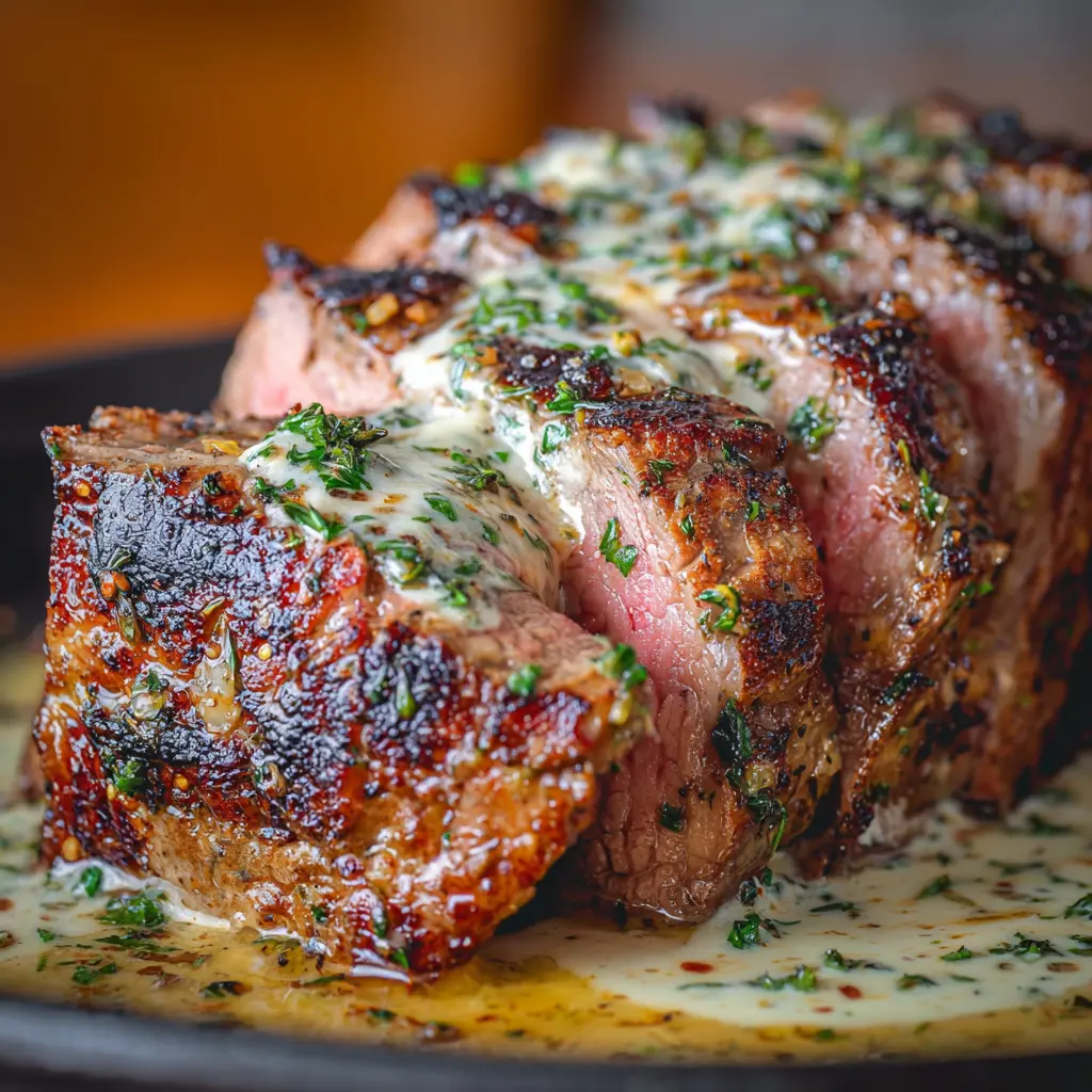 Lomo de Res al Horno con Salsa Cremosa 🥩