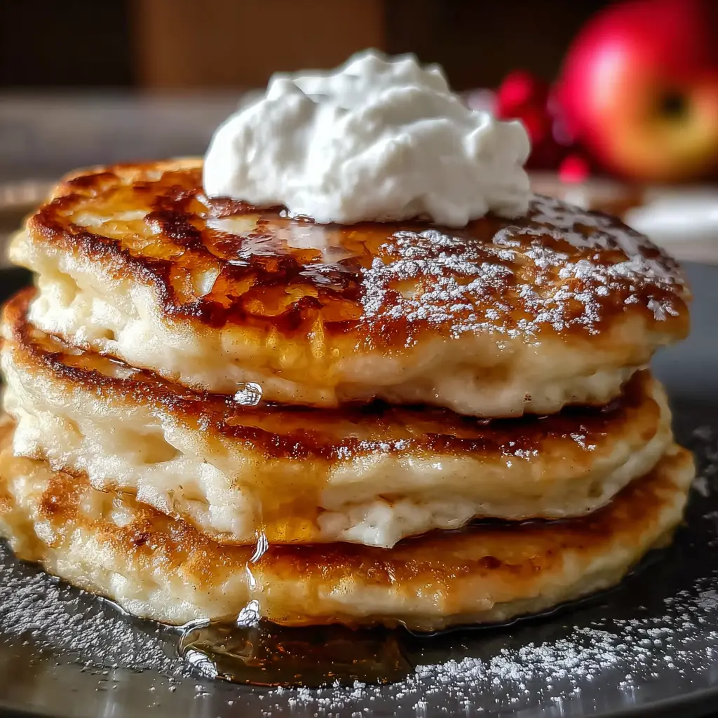 Tortitas de Manzana y Yogur en 10 Minutos