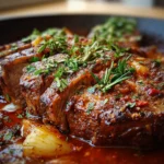 Lomo de res en salsa al horno