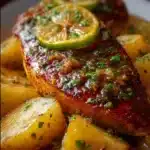 Pechuga al Limón con Papitas Cambray