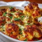 Coliflor Gratinada al Horno con Salsa Roja 🥘