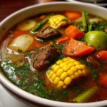 Caldo de res con verduras