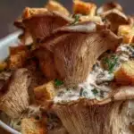 Vasito cremoso de champiñones y crutones