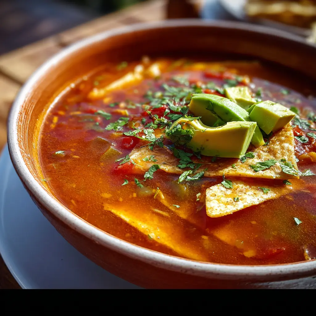 SOPA DE TORTILLA