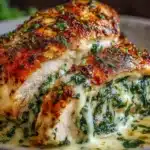 Pechuga de Pollo Rellena de Espinaca y Queso