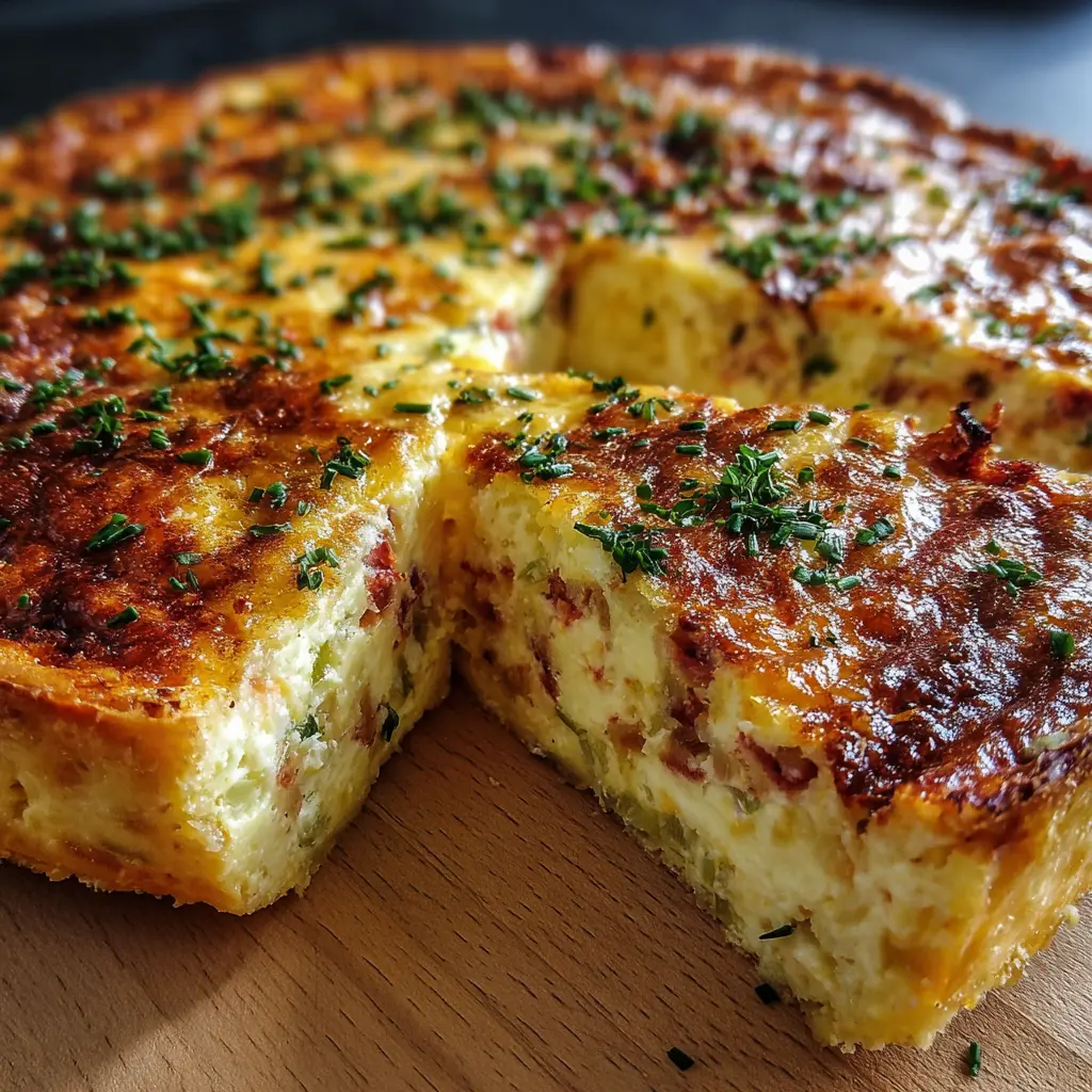 Quiché de Puerros y Queso
