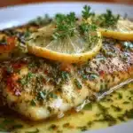 Filete de pescado al limón y hierbas