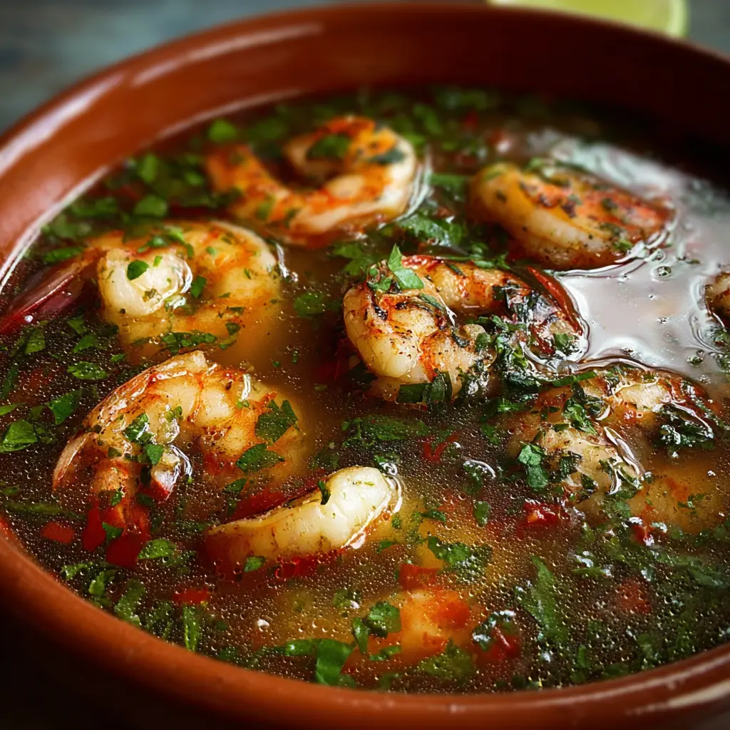 Caldo de camarón