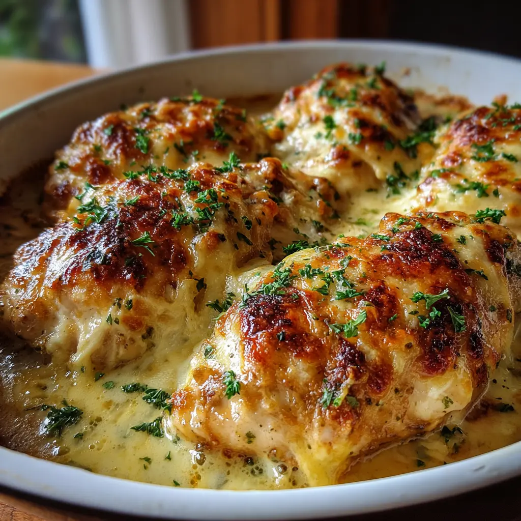 Pechugas de pollo gratinadas al horno