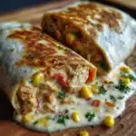 Burrito de Pollo en Salsa Cremosa de Maíz y Zanahoria 🌯🥕