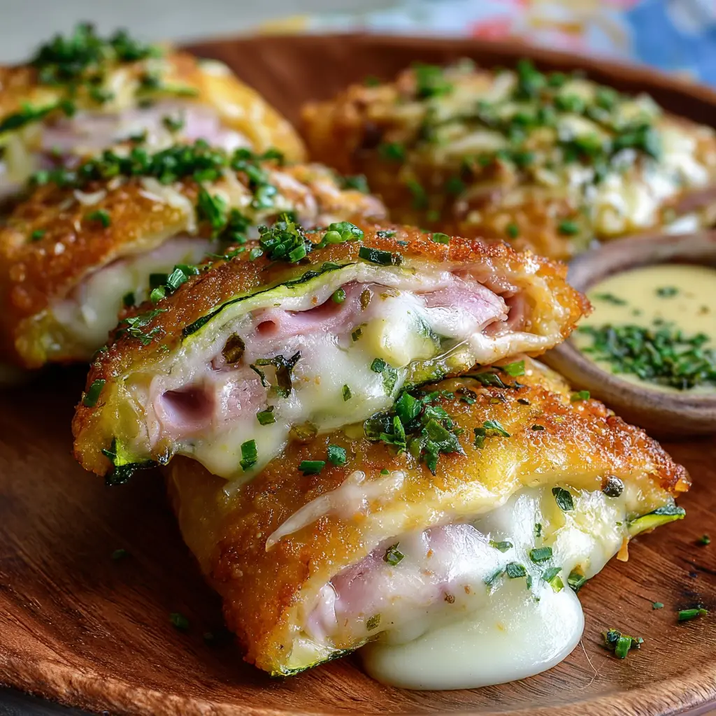 Bocaditos de Calabacín con Chicken Ham y Queso