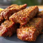 Bastones de Carne de Res en Freidora de Aire