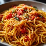Fideos con salsa exprés